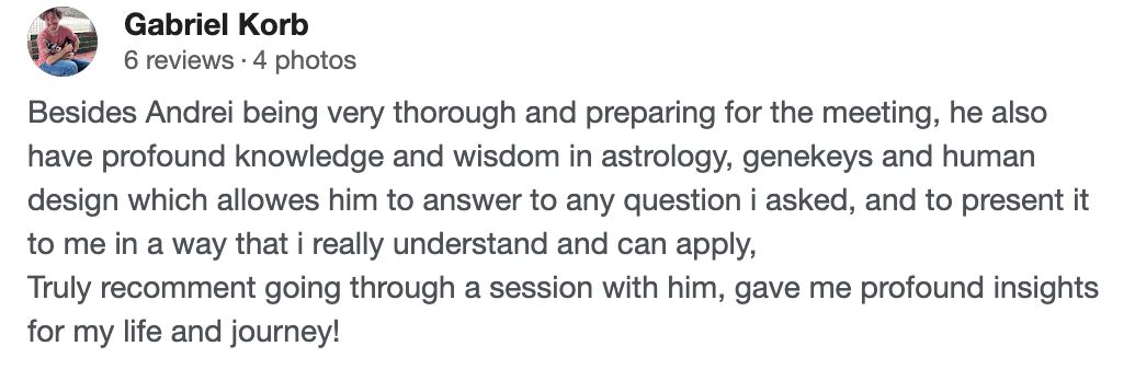 Client testimonial