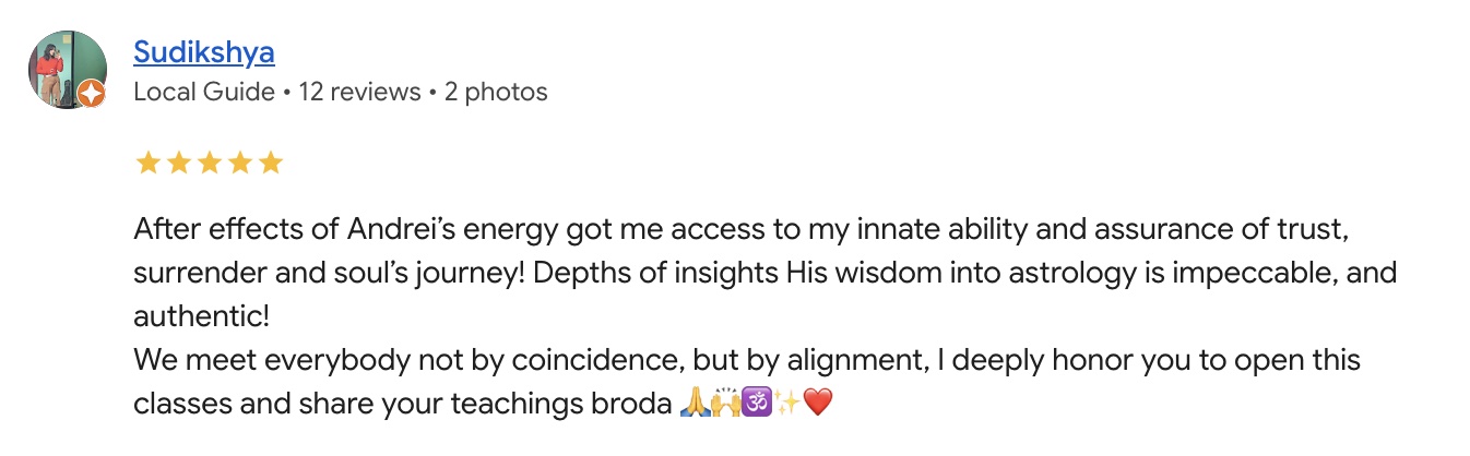 Client testimonial