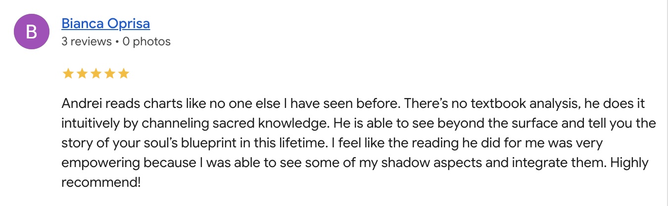 Client testimonial